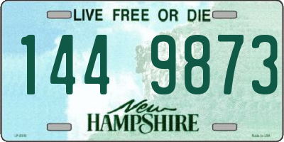 NH license plate 1449873