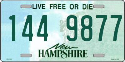 NH license plate 1449877