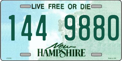 NH license plate 1449880