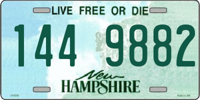NH license plate 1449882