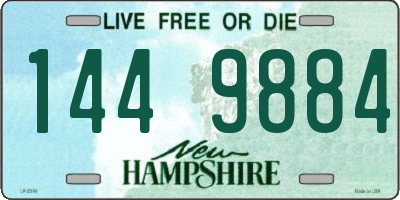 NH license plate 1449884