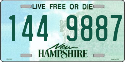 NH license plate 1449887