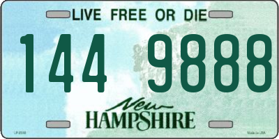 NH license plate 1449888
