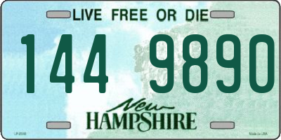 NH license plate 1449890