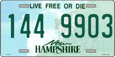 NH license plate 1449903