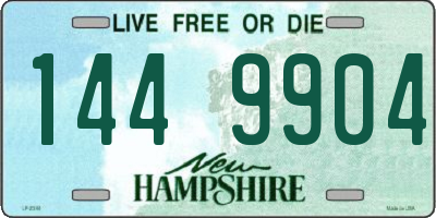NH license plate 1449904