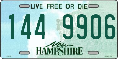 NH license plate 1449906