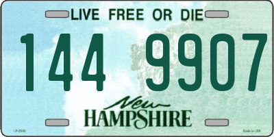 NH license plate 1449907