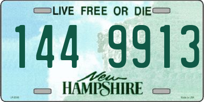 NH license plate 1449913