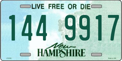NH license plate 1449917