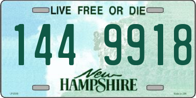 NH license plate 1449918
