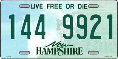 NH license plate 1449921