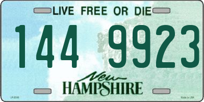 NH license plate 1449923