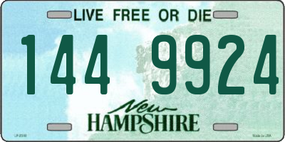 NH license plate 1449924