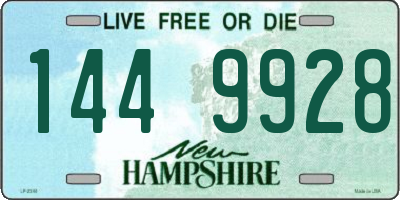 NH license plate 1449928