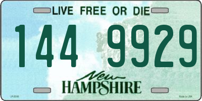 NH license plate 1449929