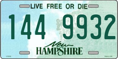 NH license plate 1449932