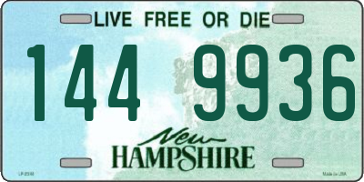 NH license plate 1449936