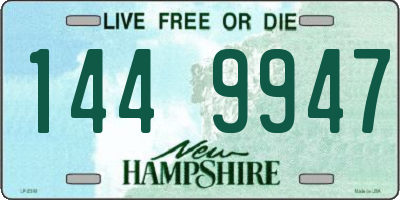 NH license plate 1449947