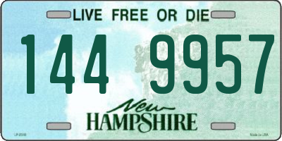 NH license plate 1449957