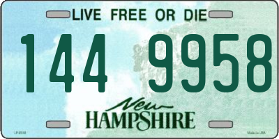 NH license plate 1449958