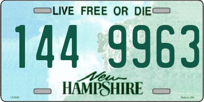 NH license plate 1449963