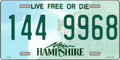 NH license plate 1449968