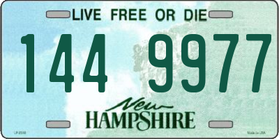 NH license plate 1449977