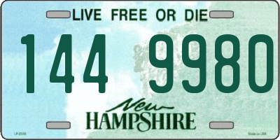 NH license plate 1449980