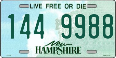 NH license plate 1449988