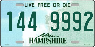 NH license plate 1449992