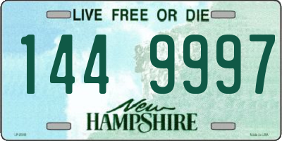 NH license plate 1449997