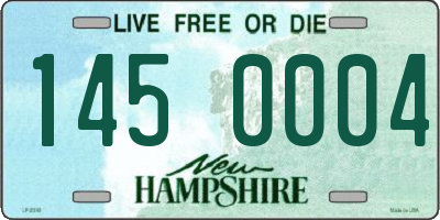 NH license plate 1450004