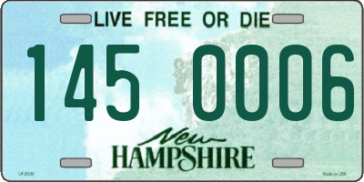 NH license plate 1450006