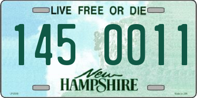 NH license plate 1450011