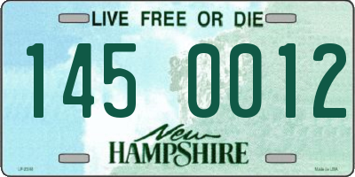NH license plate 1450012