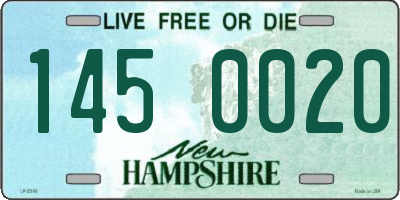 NH license plate 1450020