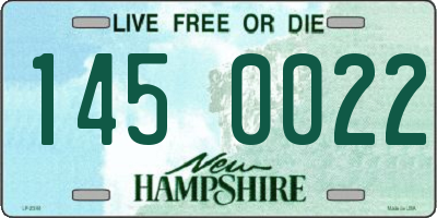 NH license plate 1450022