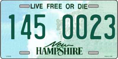 NH license plate 1450023