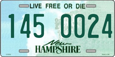 NH license plate 1450024