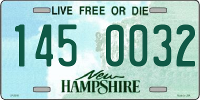 NH license plate 1450032