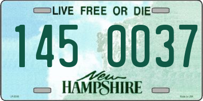 NH license plate 1450037