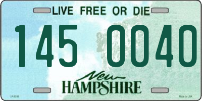 NH license plate 1450040