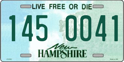 NH license plate 1450041