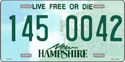NH license plate 1450042