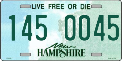 NH license plate 1450045