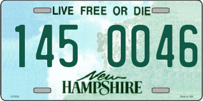 NH license plate 1450046
