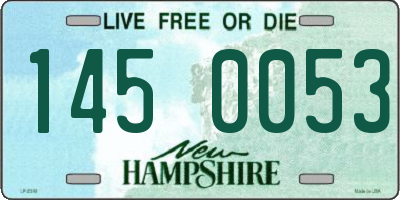 NH license plate 1450053
