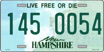NH license plate 1450054