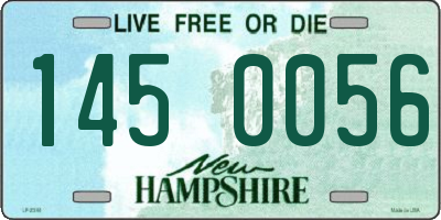 NH license plate 1450056